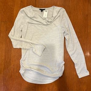 Banana Republic NWT crowl neck top, shirred sides